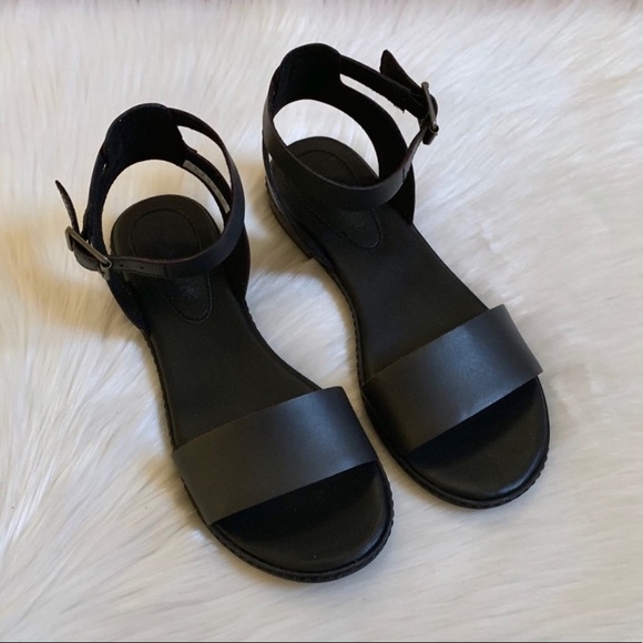 Timberland Cherrybrook Black Leather Sandals - Picture 4 of 7